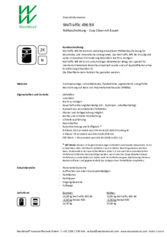 WeTraffic 496 BX Produktinformation
