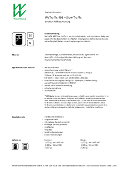 WeTraffic 491 – Slow Traffic Struktur‐Rollbeschichtung